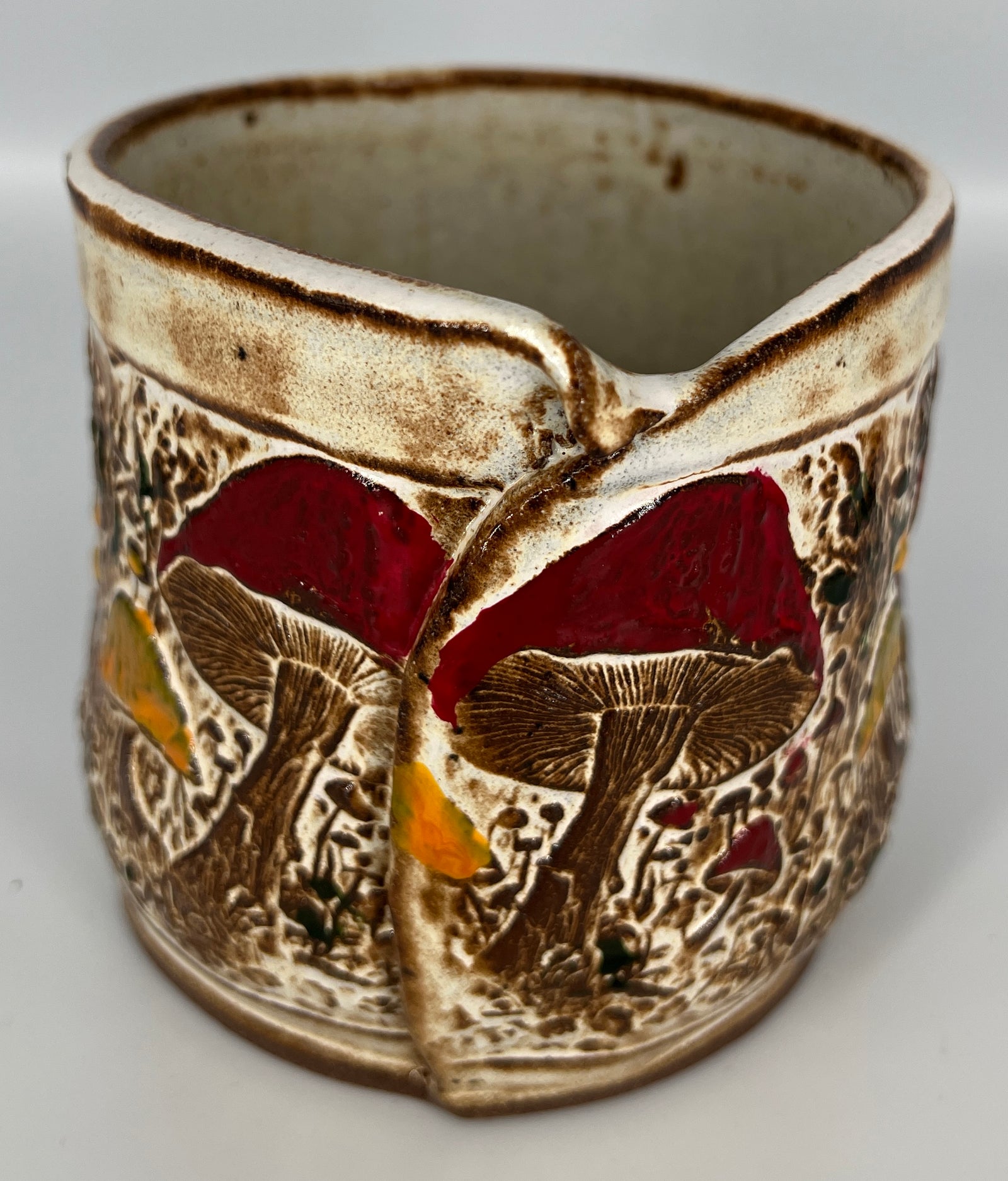 Colorful Mushroom Planter #1 by Hooting Buddha