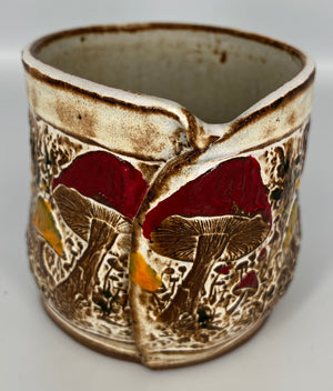 Colorful Mushroom Planter #1 by Hooting Buddha