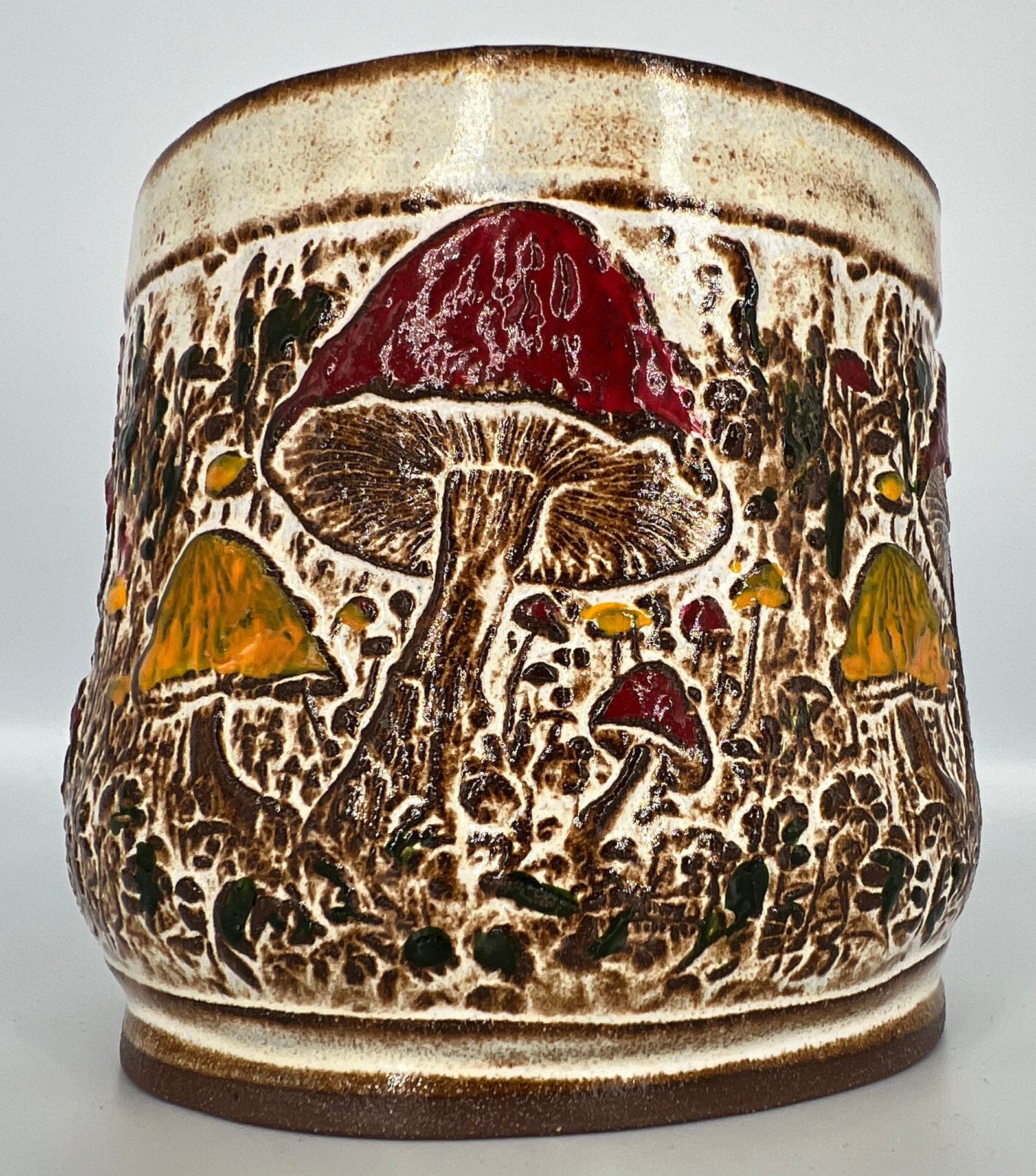 Colorful Mushroom Planter #1 by Hooting Buddha