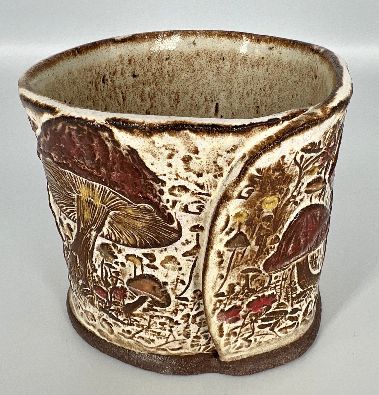 Colorful Mushroom Planter #2 by Hooting Buddha