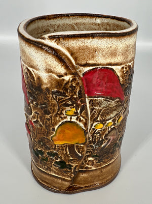 Colorful Mushroom Planter #3 by Hooting Buddha