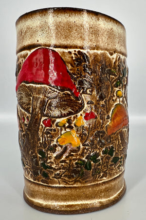 Colorful Mushroom Planter #3 by Hooting Buddha