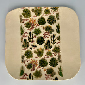 Colorful Cacti Tray by Hooting Buddha