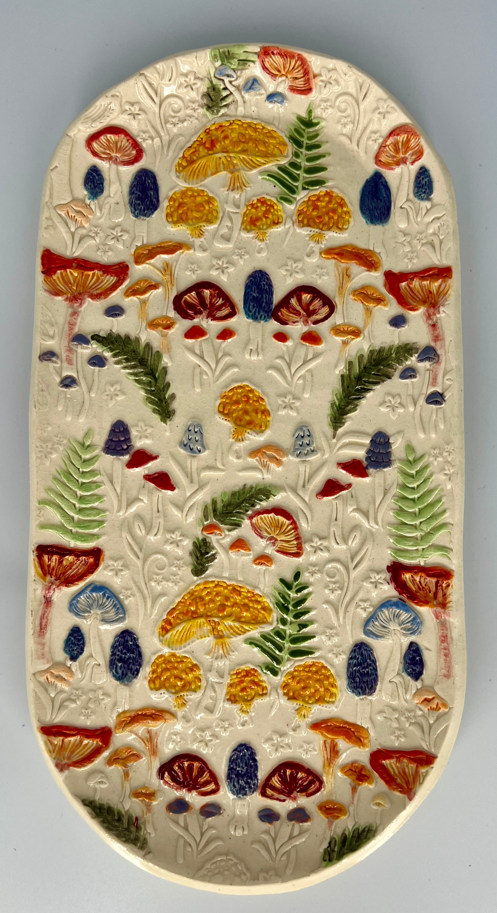 Colorful Mushroom Tray by Hooting Buddha