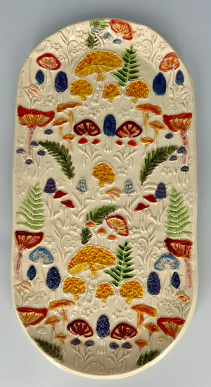 Colorful Mushroom Tray by Hooting Buddha