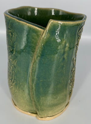 Green Mushroom Planter by Hooting Buddha