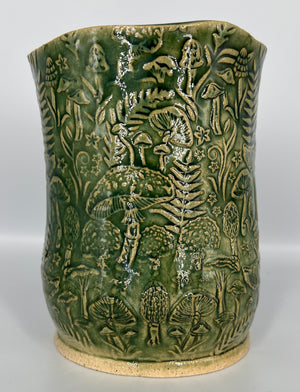 Green Mushroom Planter by Hooting Buddha