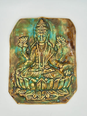 Lakshmi Ceramic Wall Hanging by Hooting Buddha