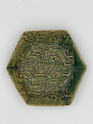 Running Deer Dish by Hooting Buddha