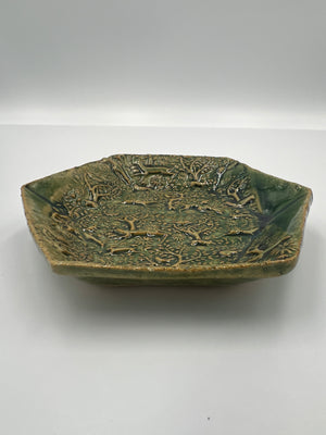 Running Deer Dish by Hooting Buddha