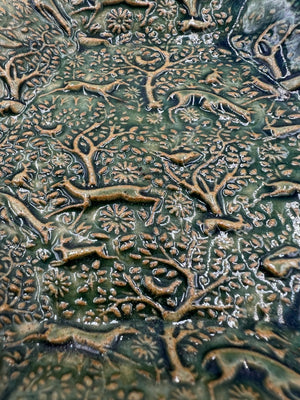 Running Deer Dish by Hooting Buddha