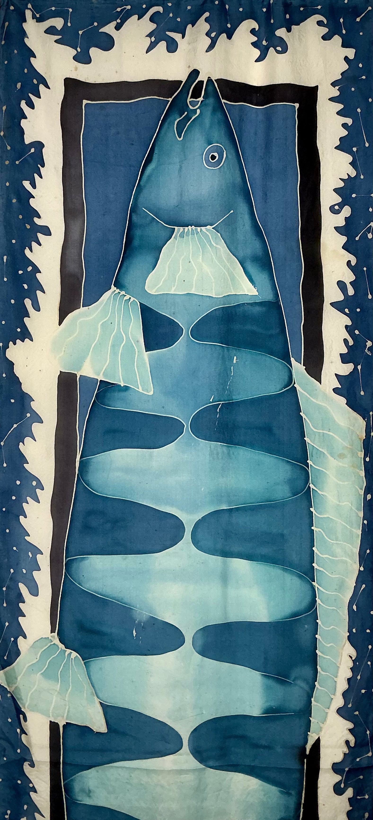 Blue Fish Banner by Natalie Wilson