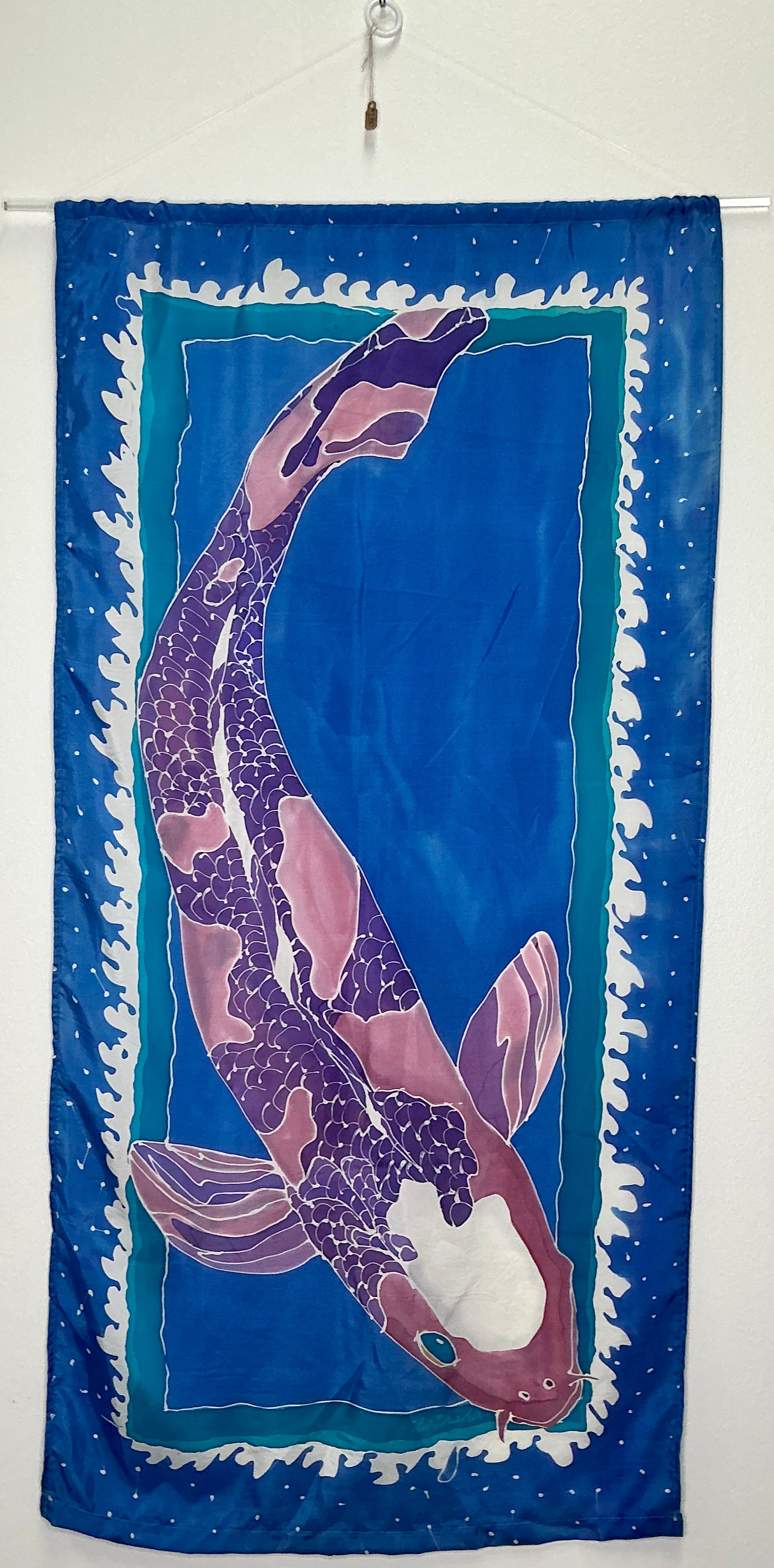 Blue and Purple Catfish Banner by Natalie Wilson