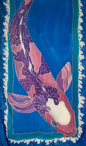 Blue and Purple Catfish Banner by Natalie Wilson