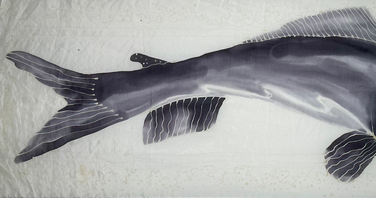 Black and White Catfish Banner by Natalie Wilson