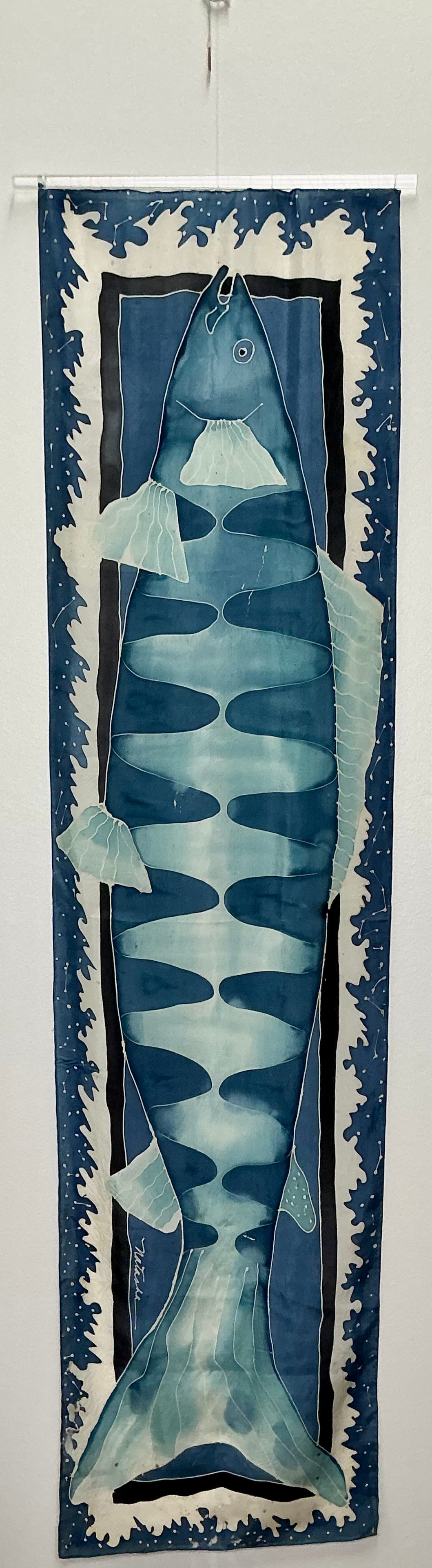 Blue Fish Banner by Natalie Wilson