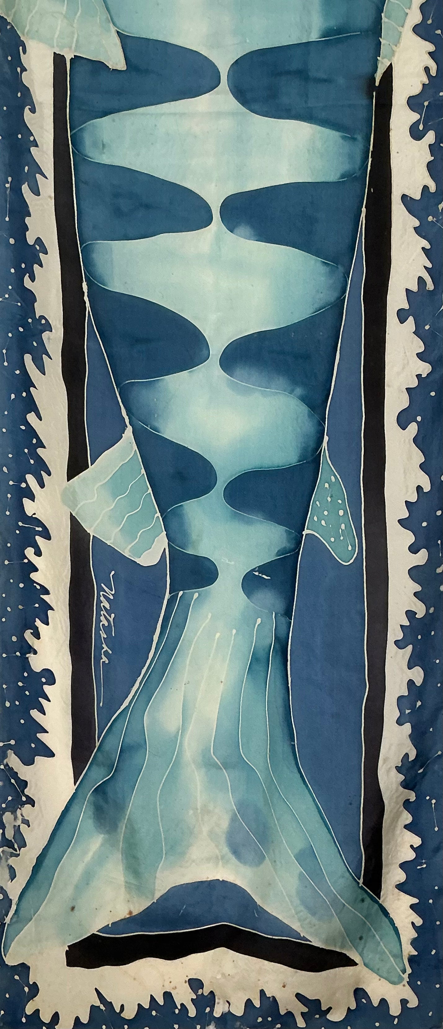 Blue Fish Banner by Natalie Wilson