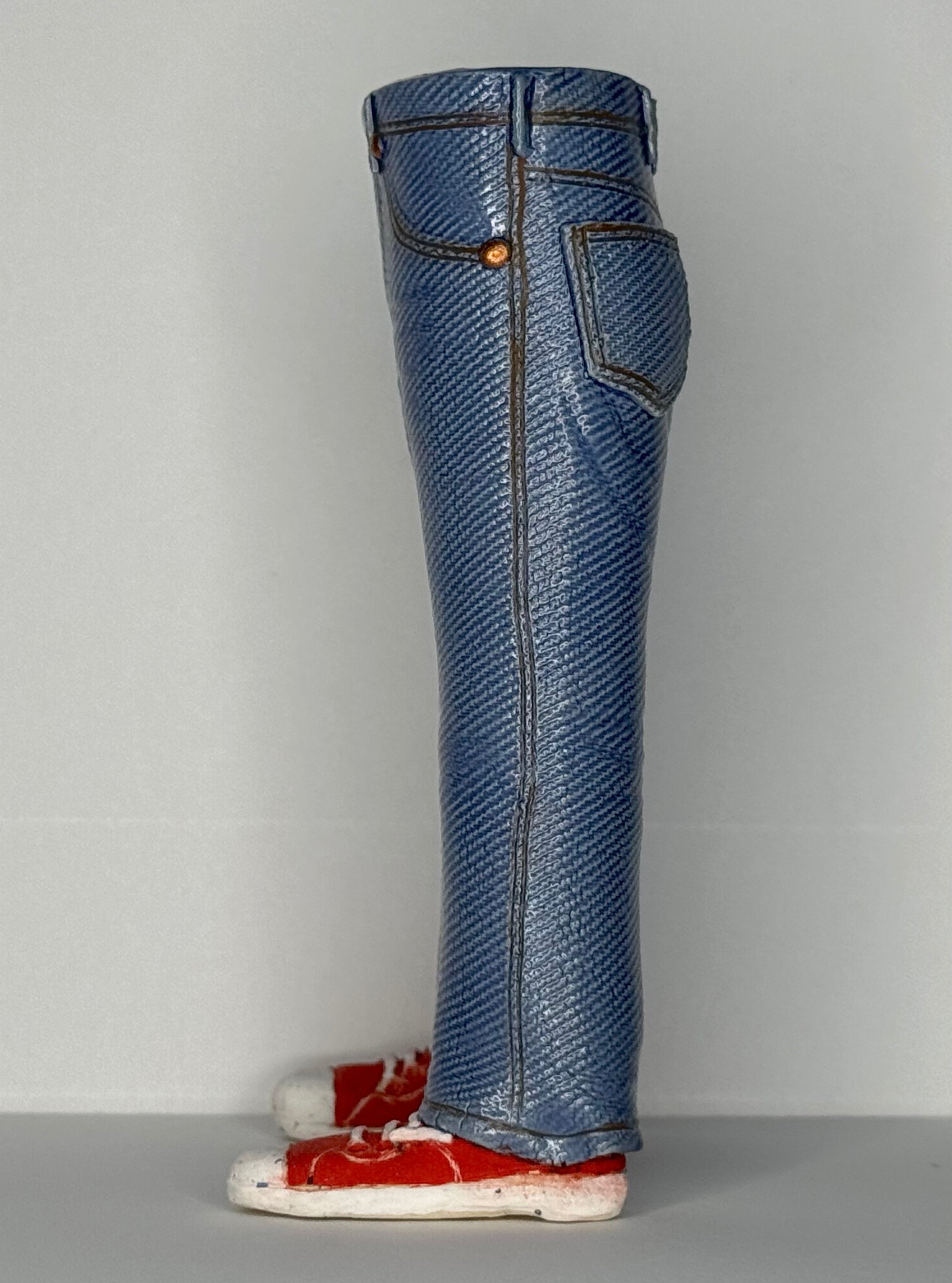 Walkabout Jeans with Red Converse by Pamela Gross - Abby