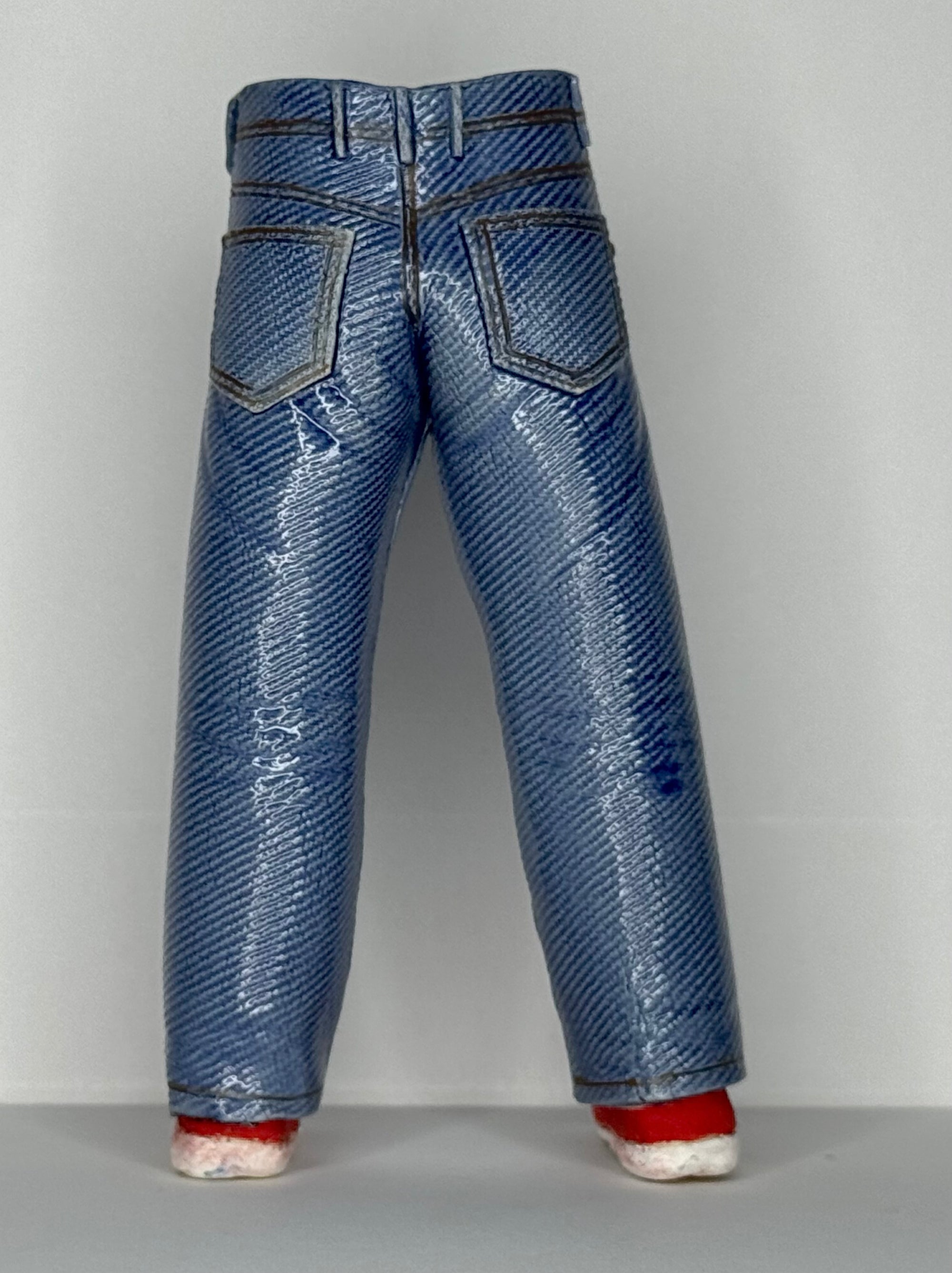 Walkabout Jeans with Red Converse by Pamela Gross - Abby
