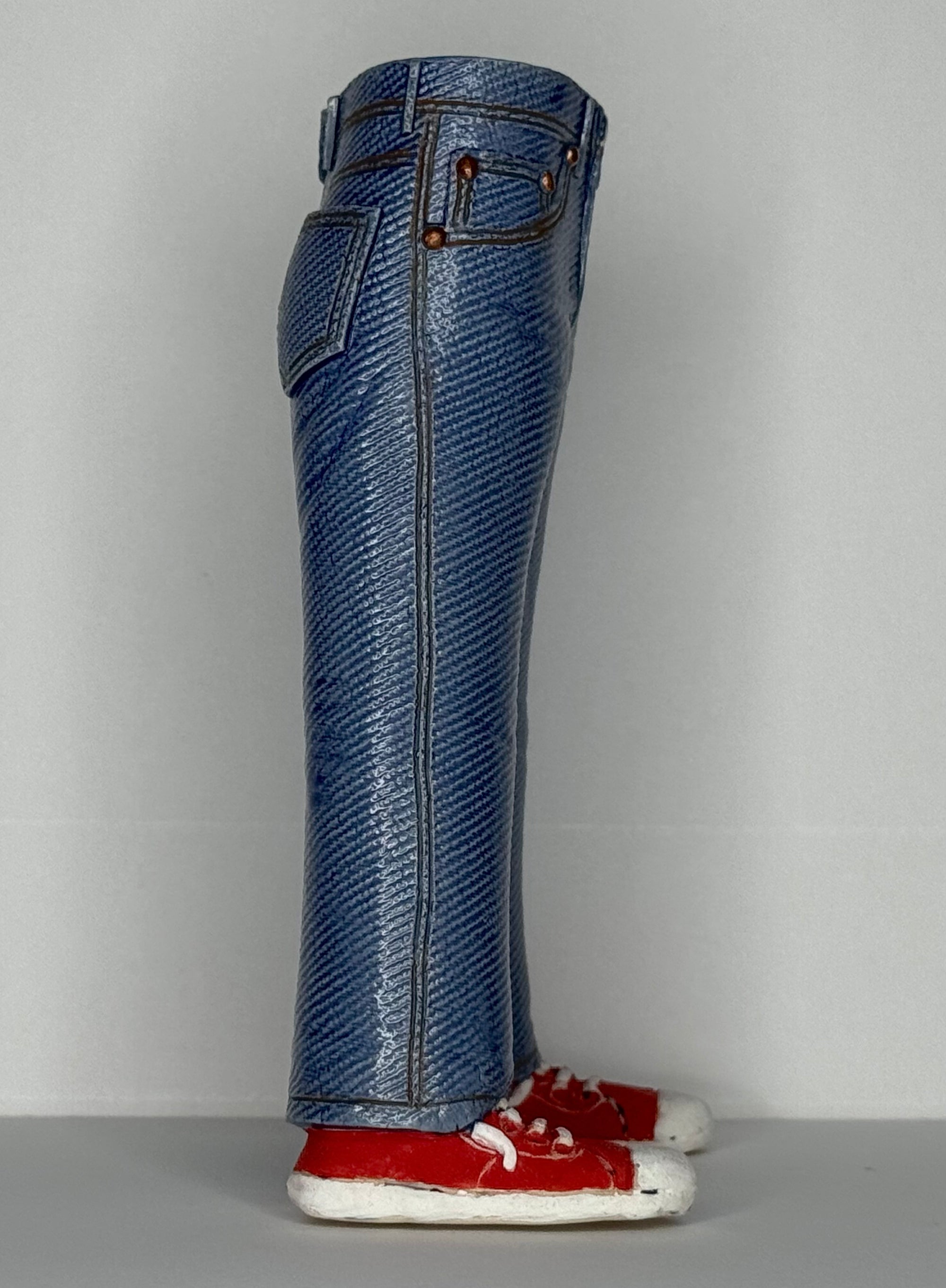 Walkabout Jeans with Red Converse by Pamela Gross - Abby