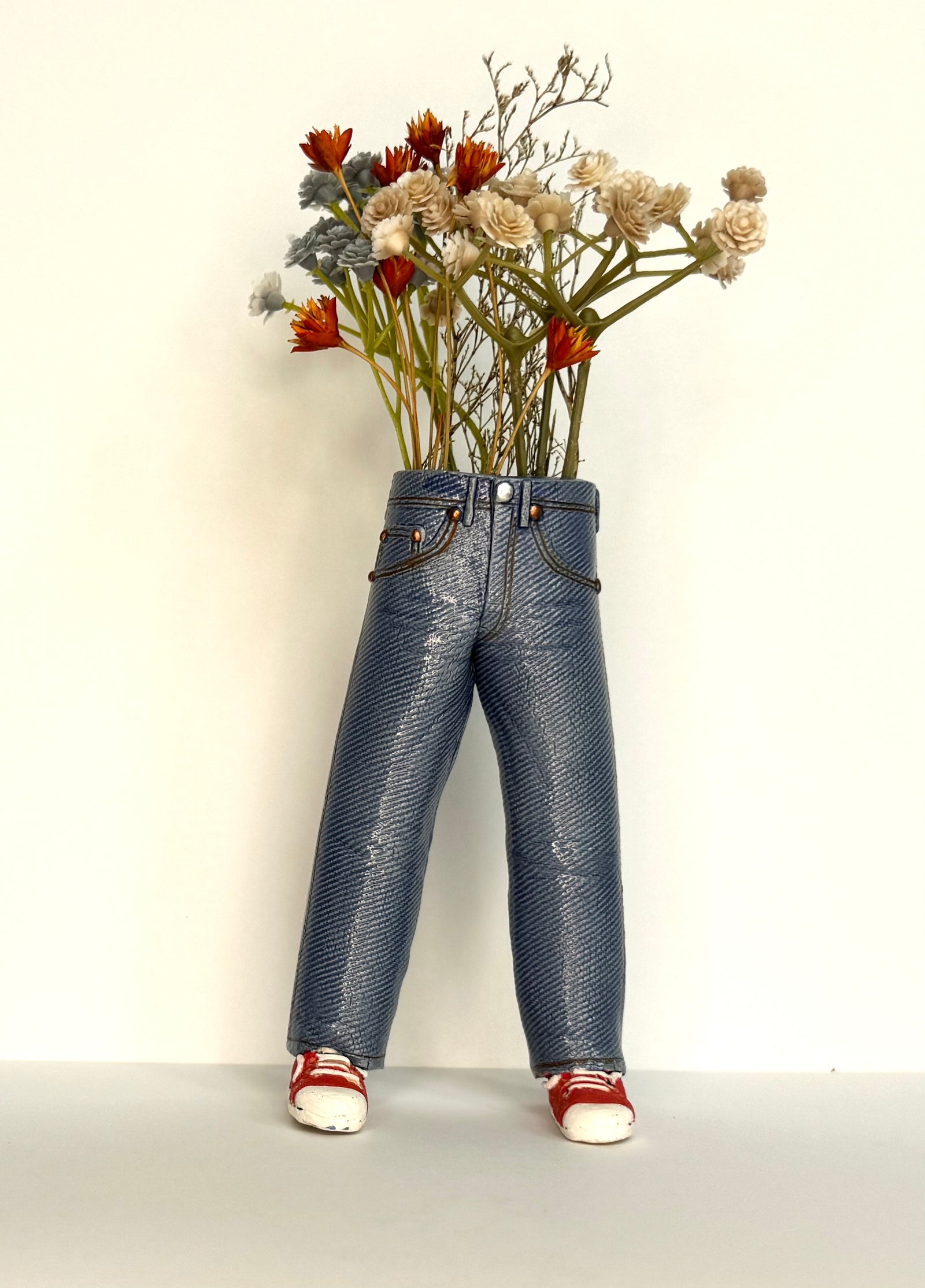 Walkabout Jeans with Red Converse by Pamela Gross - Abby