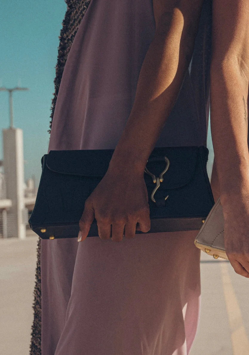 Bunny Ears Box Handbag by design Girls World - Black