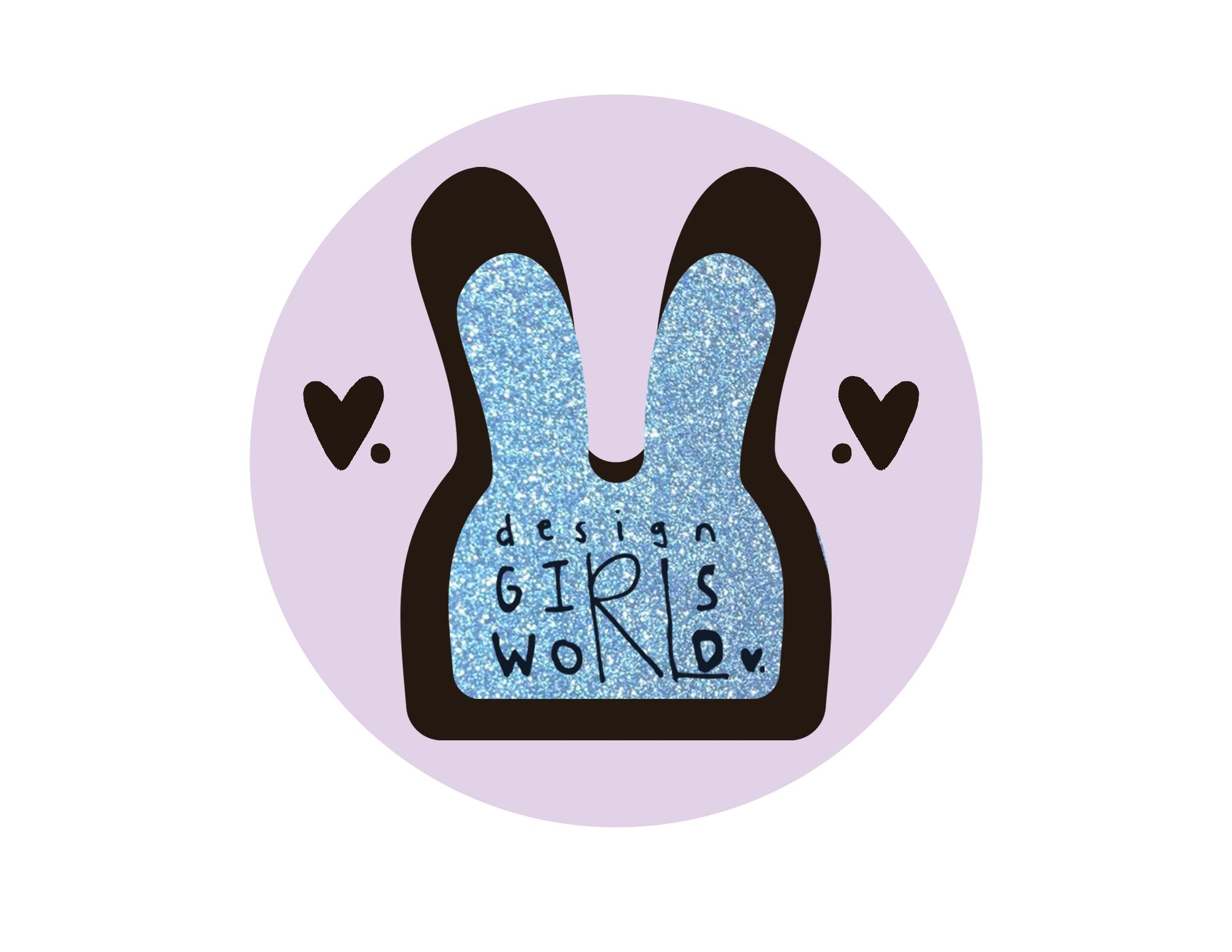 Bunny Ears Box Handbag by design Girls World - Hide + Navy