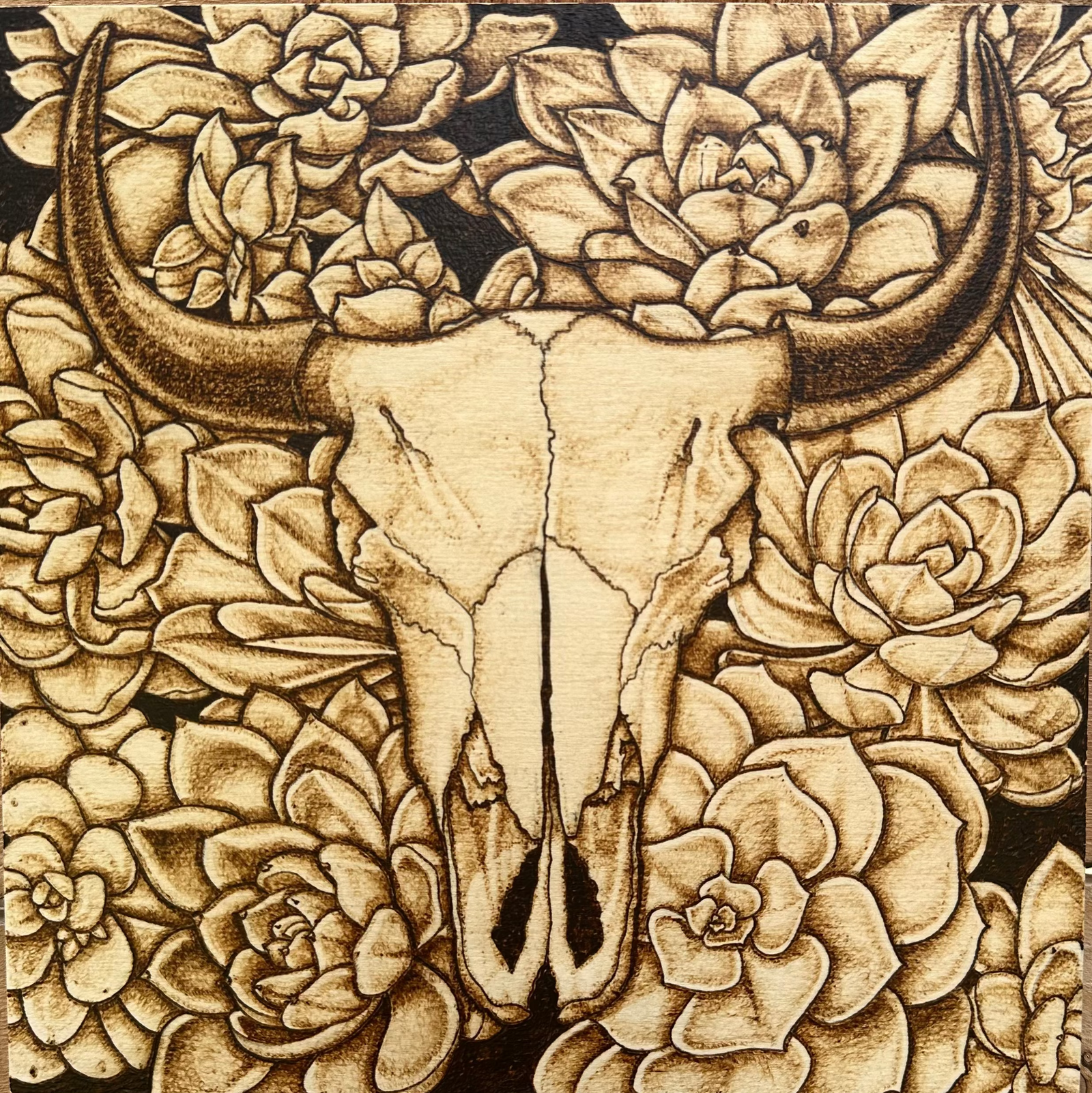 Floral Skull by Ben Stallman