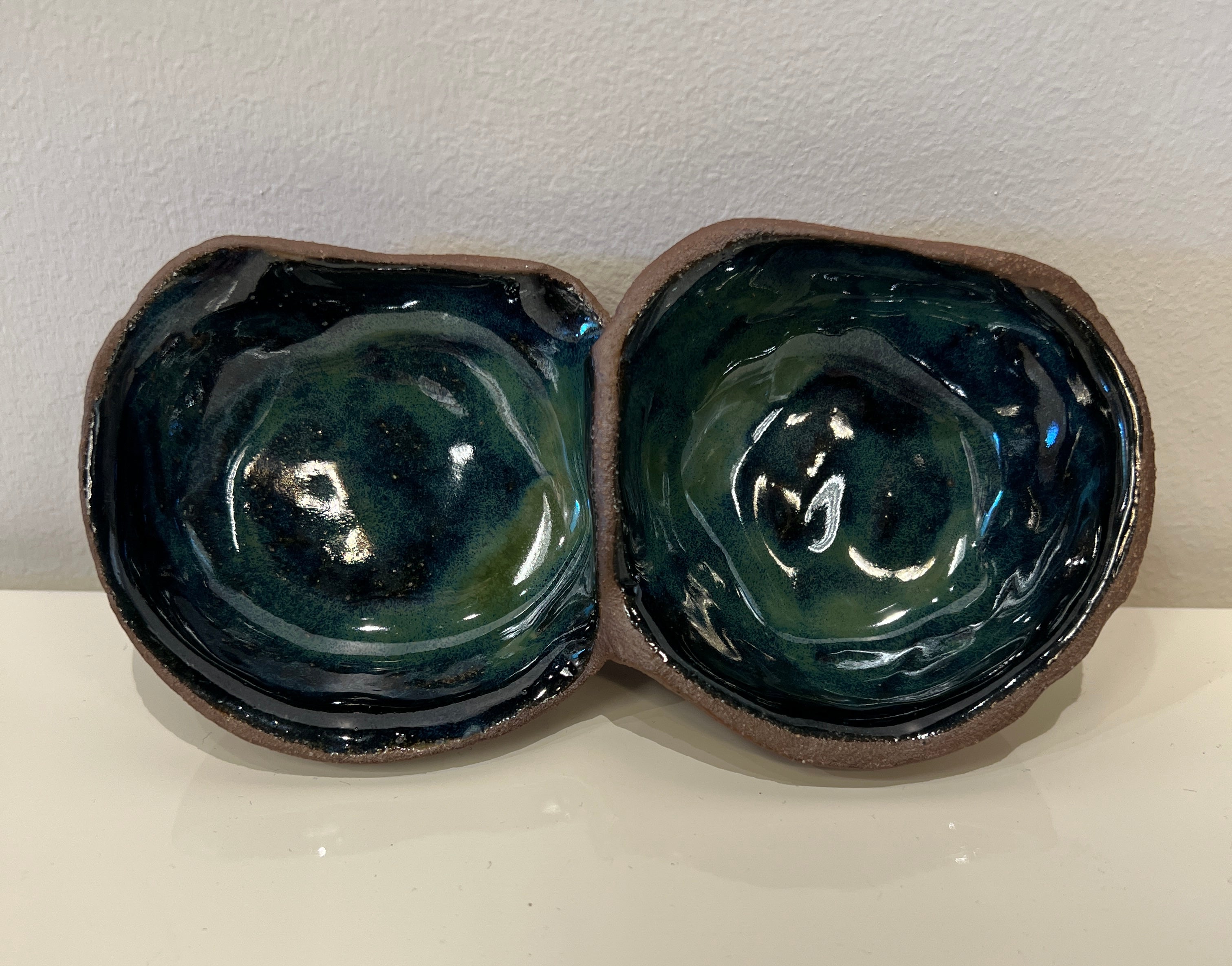 Northern Lights Double Bubble Dish by Fig Tree Pots