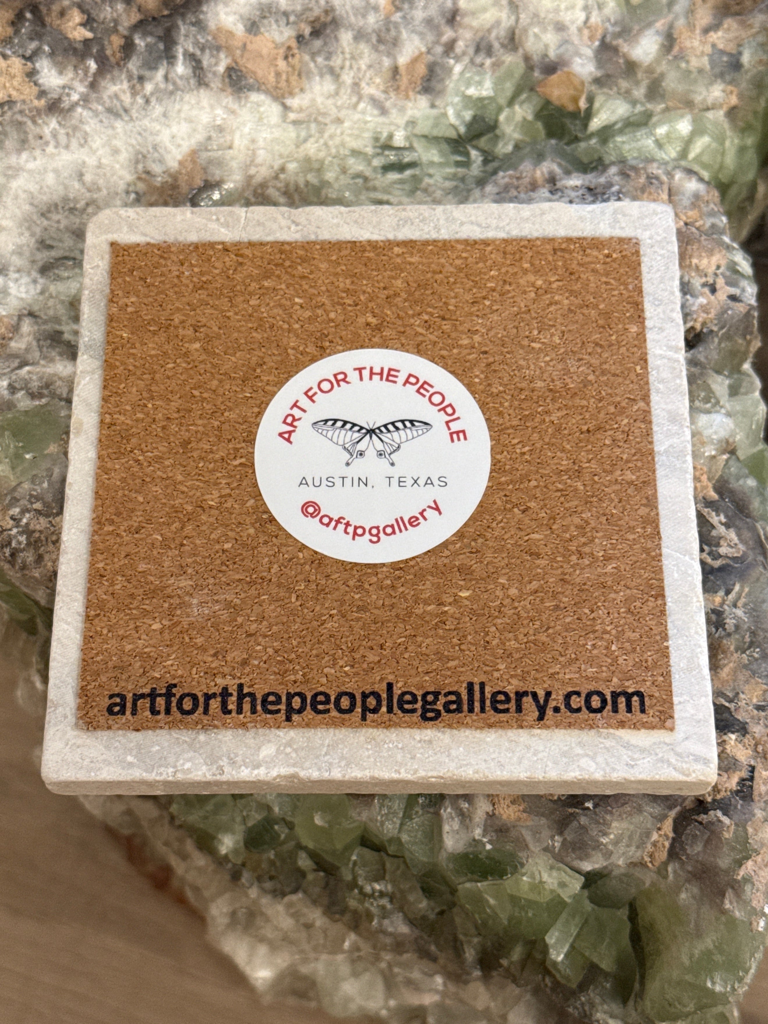 AFTPG Merch - Art for the People Gallery Marble Coaster