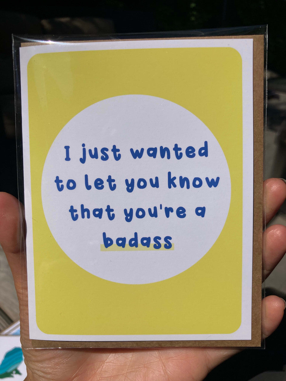 You're a Badass Greeting Card by Jenn L Designs