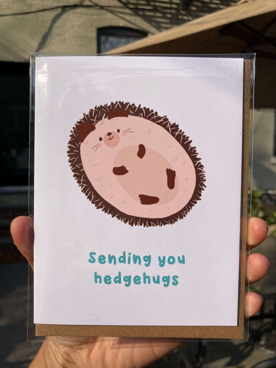 Sending You HedgeHugs Greeting Card by Jenn L Designs