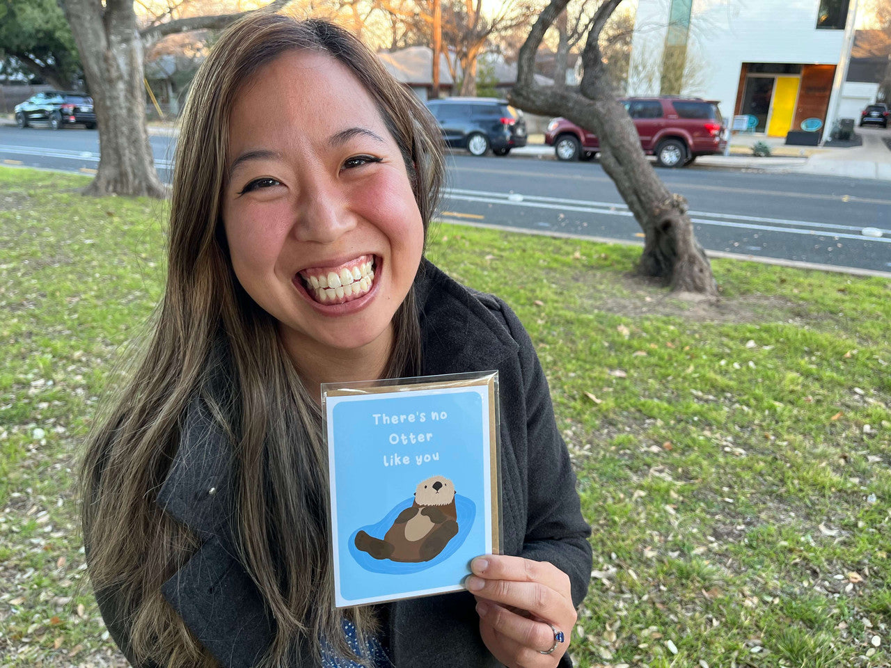 There's No Otter Like You Greeting Card by Jenn L Designs