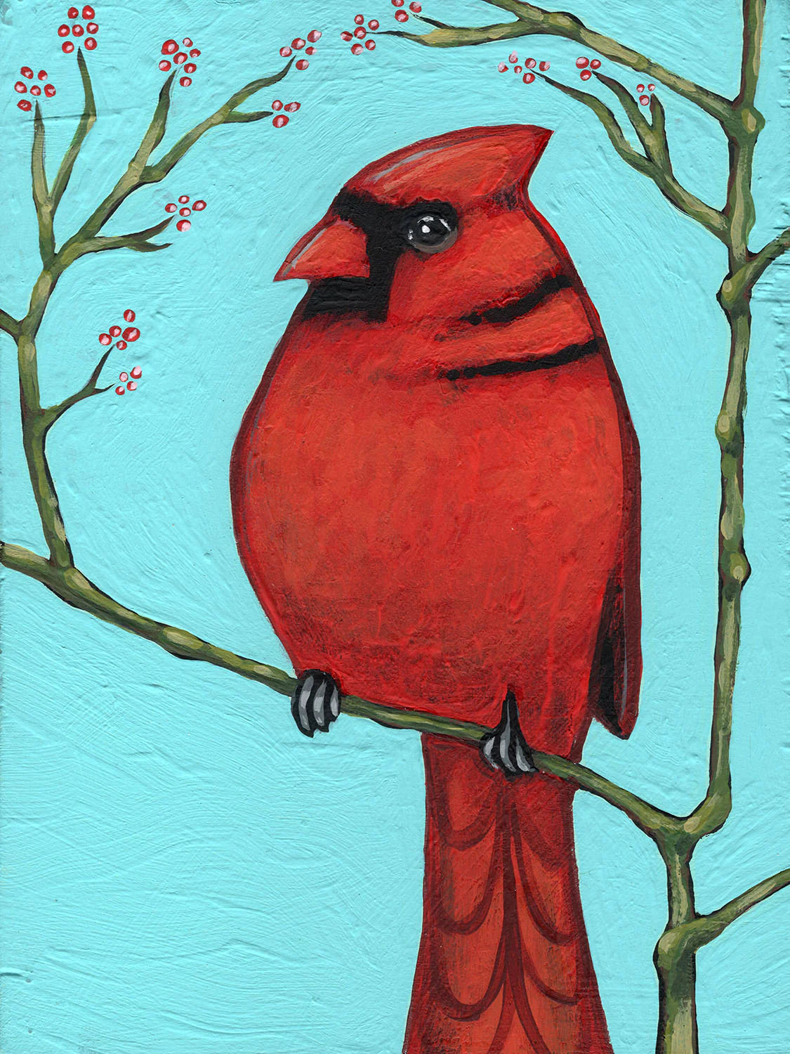Little Cardinal Print by Joel Ganucheau + Paper