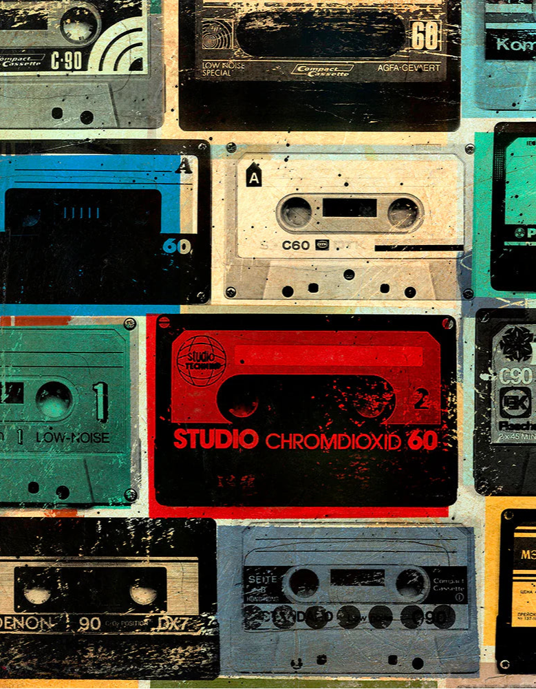 Mixtapes Print by Joel Ganucheau + Paper