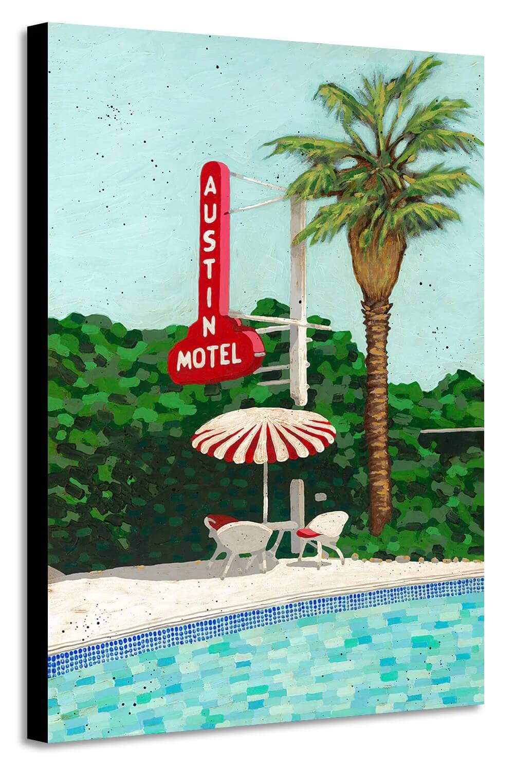 Austin Motel Print by Joel Ganucheau