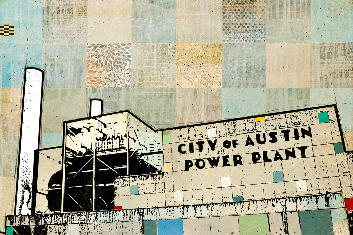 Austin Power Plant 2 Print by Joel Ganucheau + Paper