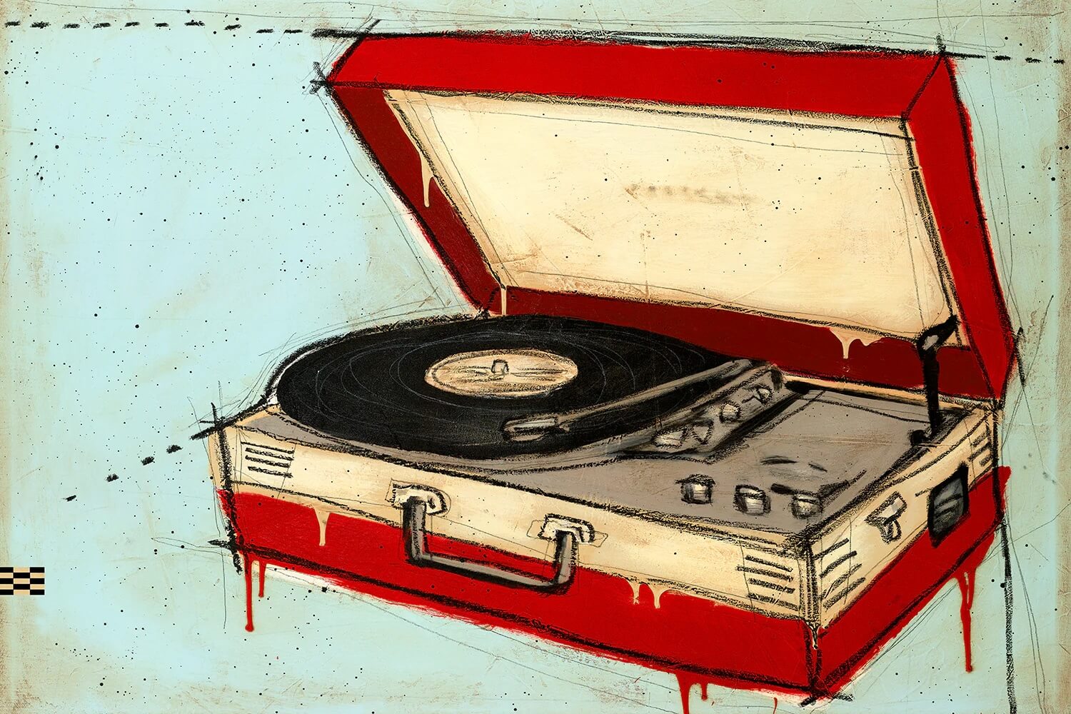 Turntable 1 Print by Joel Ganucheau + 11"x14" Paper