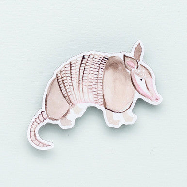 Armadillo Stickers by Kathyphantastic