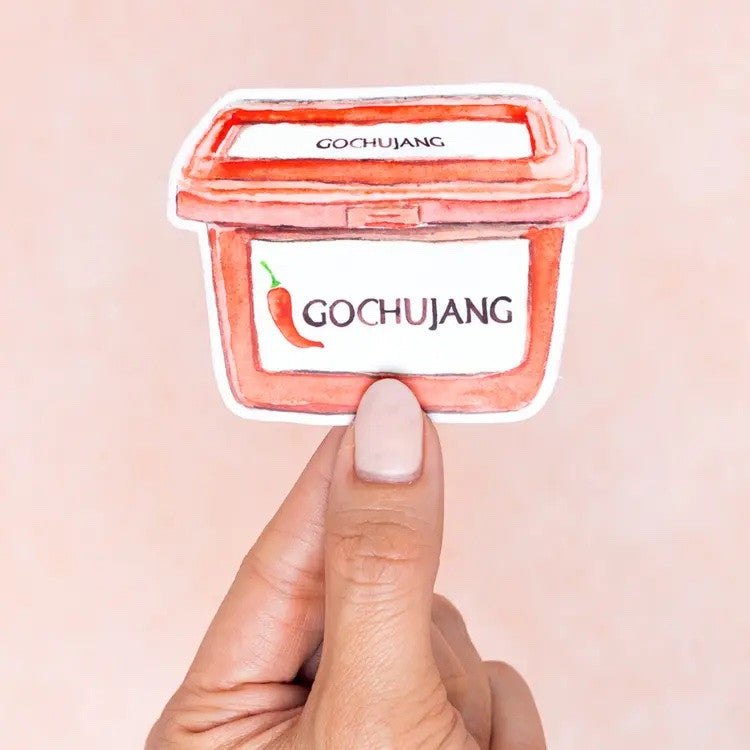 Gochujang Korean Chili Paste Sticker by Kathyphantastic