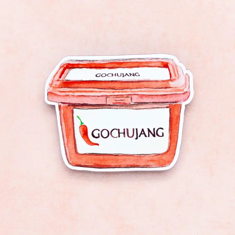 Gochujang Korean Chili Paste Sticker by Kathyphantastic