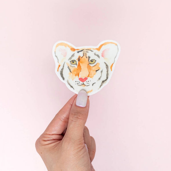 Tiger Sticker by Kathyphantastic - Art for the People Gallery