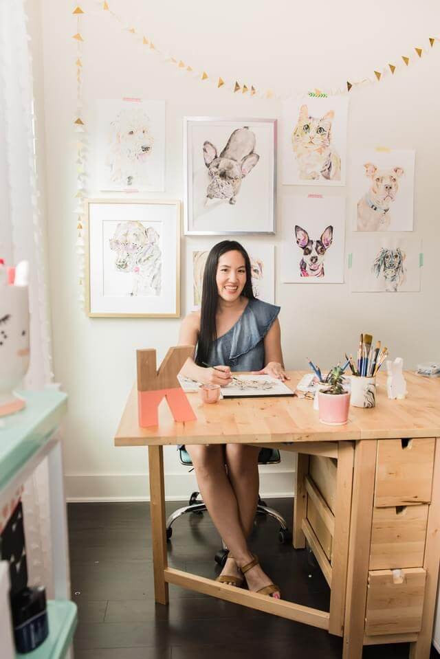 Kathy Phan is an Austin Tx artist who creates with watercolor and more