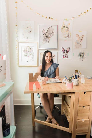 Kathy Phan is an Austin Tx artist who creates with watercolor & more