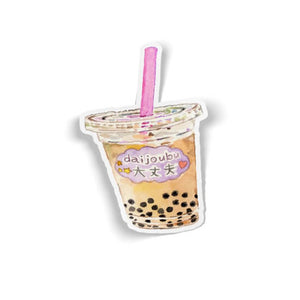 Boba Bubble Tea Stickers by Kathyphantastic