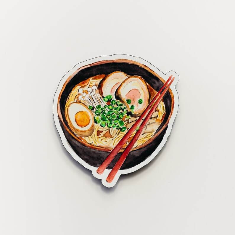 Ramen Noodle Magnets by Kathyphantastic