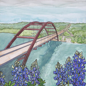 Pennybacker Bridge Print by Katie Chance