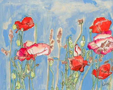 Wild Poppies Print by Katie Chance + 11" x 14"