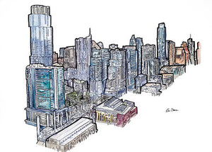 ATX Skyline II Print by Katie Chance + 11" x 14"