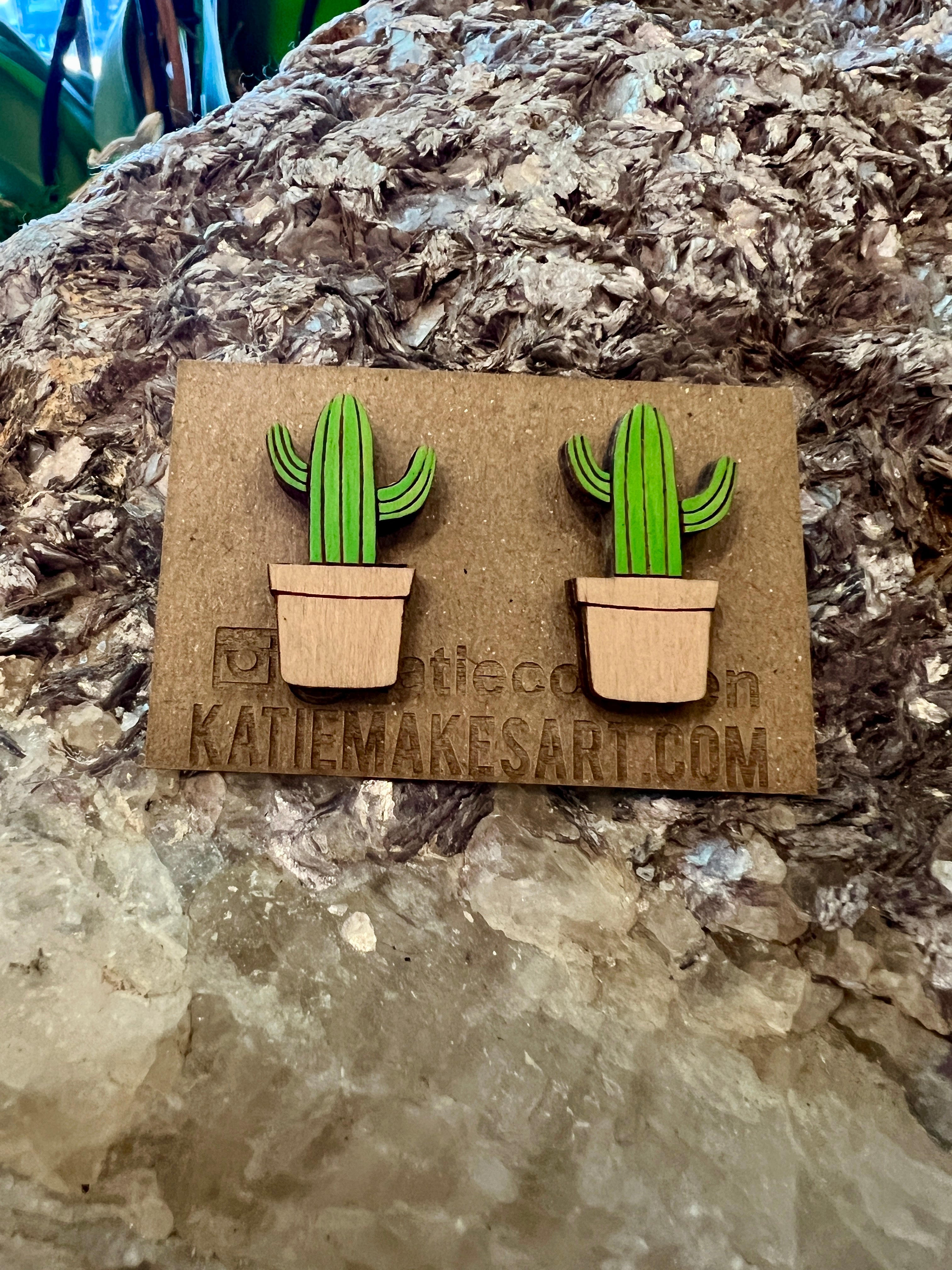 Cacti Earrings by Katie Cowden